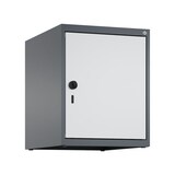 thumbnail of C+P Aufsatzschrank Classic PLUS, 1 Abteil, HxBxT 50x40x50cm, Sicherheitsdrehriegel, Anthrazit/Hellgrau von PROREGAL