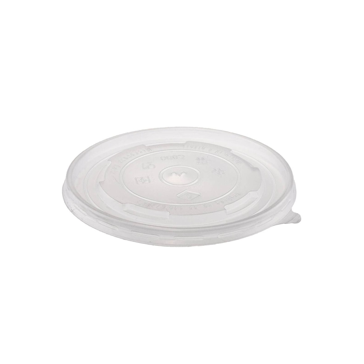 600x Deckel rund, PP, transparent, 142mm