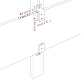 thumbnail of vidaXL Kopfteile 2 Stk. Dunkelgrau 72x7x78/88 cm Stoff