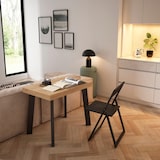 thumbnail of Ausziehbarer Konsolentisch, 222x90x73cm, Für 10 Personen, Holzbeine, Moderner Stil, Eiche _ 312_34