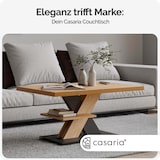 thumbnail of CASARIA® Couchtisch Detroit Holz Grau 90x60x45cm 2 Ablagen Wohnzimmertisch