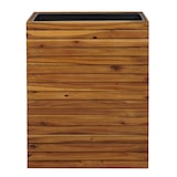 thumbnail of Pflanzkasten HWC-L21, Pflanzkübel Blumentopf Hochbeet, eckig 41x63x23cm Outdoor Akazie Holz FSC®-zertifiziert, braun
