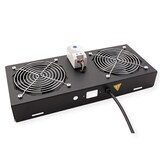 thumbnail of ROLINE Lüftereinheit 2 Lüfter, für 19-Zoll Wandgehäuse schwarz, Thermostat