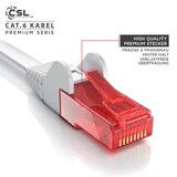 thumbnail of CSL Cat 6 Flachband LAN Kabel - mehrfach geschirmt - UTP Gigabit - 1000 Mbit/s - Patchkabel Flachkabel - Netzwerkkabel - 30m