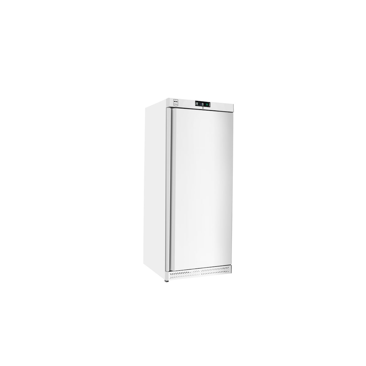 METRO Professional Frigorífico GRE6600, alumínio, 77.5 x 72 x 193 cm, 380 L, refrigeração por ventilação, 300 W, adequado p/ GN1/1, fechadura, branco