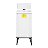 thumbnail of WellHome - 2er-Set Intelligenter Mülleimer 50L in Weiß mit Magnetetiketten 35,5x26x83,5 cm