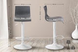 thumbnail of Barhocker Hover Kunststoff grau/Metall matt weiss