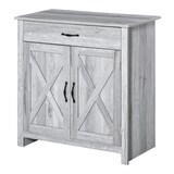 thumbnail of Aparador de Cocina con 1 Cajón 2 Puertas y Estante Interior Ajustable Mueble Auxiliar Decorativo para Comedor Salón 80x39,7x80 cm
