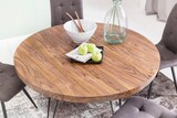 thumbnail of WOHNLING Esszimmertisch rund Ø 120 cm Massivholz Sheesham Esstisch Küchentisch