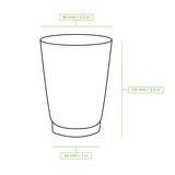 thumbnail of BIOZOYG 25 Stück Riffelbecher 400ml / 16oz Kaffee To Go Pappbecher, Braune Einwegbecher, Nachhaltig, Biologisch Abbaubar, Einwegbecher