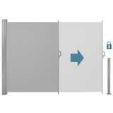 thumbnail of tectake Aluminium windscherm uitschuifbaar met oprolmechanisme - 180 x 300 cm, grijs - 401527