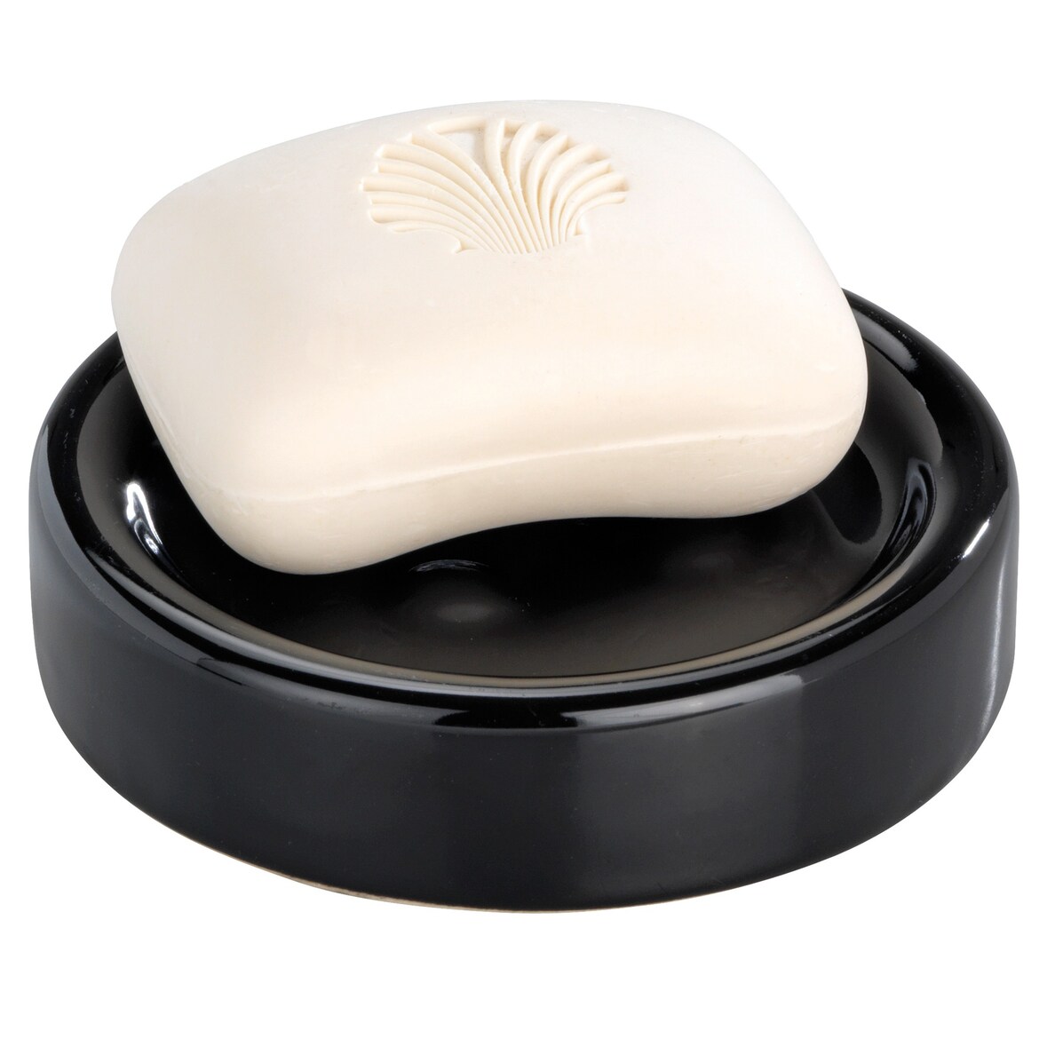 WENKO - Polaris schwarze Gel-Seifenschale