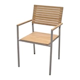 thumbnail of Stapelstuhl Garten Terrasse stapelbar Edelstahl Teak