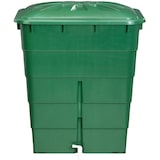 thumbnail of Regentonne eckig 300L mit Deckel und Hahn, Farbe: grün