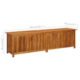 thumbnail of Helloshop26 - Caja de almacenamiento para jardín 200 x 50 x 58 cm madera maciza de acacia 02_0013018