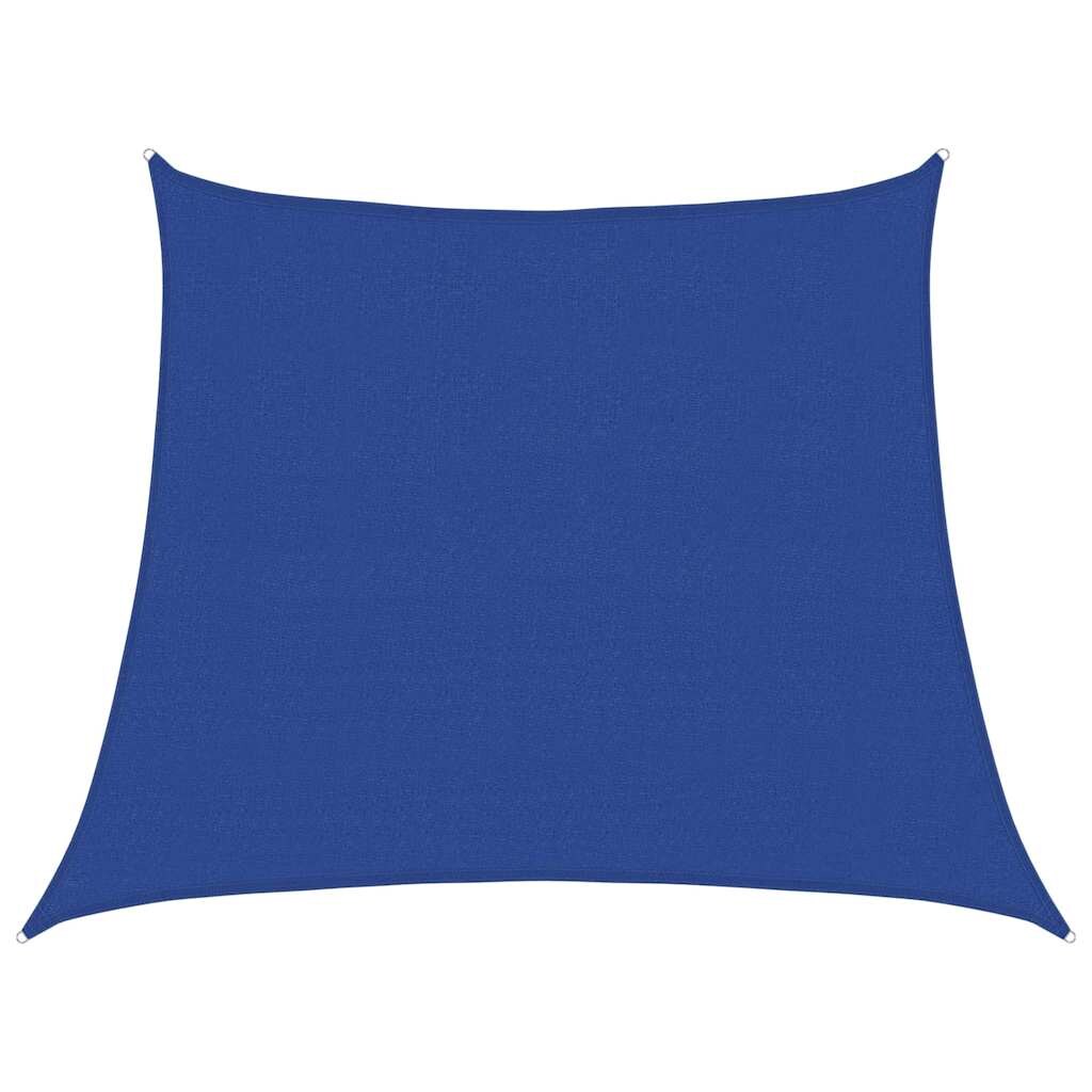 vidaXL Sonnensegel 160 g/m² Trapezform Blau 3/4x3 m HDPE
