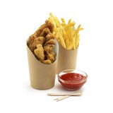 thumbnail of MONOUSO - Papieren Kraft voor Frietjes en Wraps Beker Ø8,1x14cm (55 Stuks)