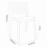 thumbnail of garbar WIND Set 4 Silla Interior, Exterior Gris Oscuro