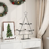 thumbnail of vidaXL Metall-Weihnachtsbaum zum Dekorieren Schwarz 75 cm