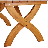 thumbnail of METRO PROFESSIONAL Bierzeltgarnitur Rainbach 3-tlg., Kiefernholz, 2 Bierbänke 180 x 62 cm, 1 Biertisch 180 x 80 cm, braun