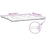 thumbnail of vidaXL Matrasbeschermer 200x220 cm wit