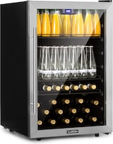 thumbnail of Beersafe 5XL Kühlschrank 147 Liter 3 Böden Panoramaglastür Edelstahl Silber