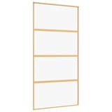 thumbnail of vidaXL Schiebetür Golden 102,5x205 cm ESG-Klarglas und Aluminium