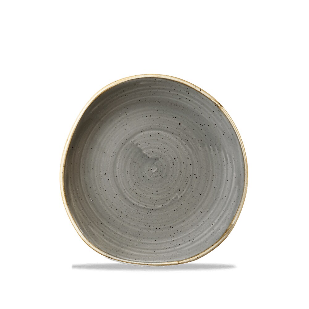 Churchill Stonecast Peppercorn Grey Teller Flach Organi. 18,6cm