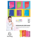 thumbnail of Exacompta  Cod. 55827E - Cartella 3 lembi con elastici Maxi Capacity Iderama cartoncino lustré 425 g/mq - 24x32cm azzurro  - Confezione da  25 pz.