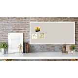 thumbnail of ALLboards Tableau blanc en liège 80×40 cm cadre en bois laqué BLANC