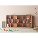 thumbnail of Herdasa, Estantería librería, colección NACK 546, con 3 niveles de altura en melamina color nogal