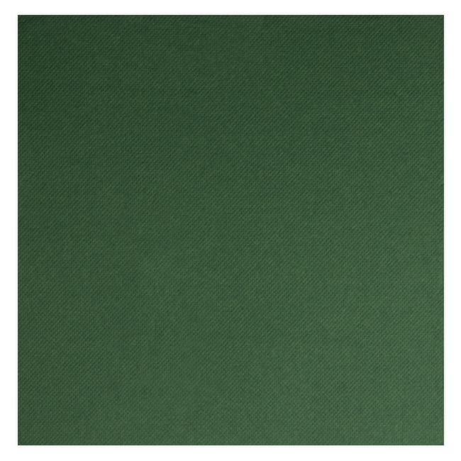 Serviettes en papier molletonné vert sapin 40 x 40 cm par 50
