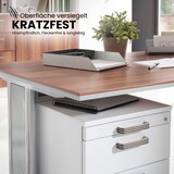 thumbnail of bümö Rollcontainer mit Schubladen, Container abschließbar aus Holz in grau - Rollwagen für's Büro als Schreibtisch Unterschrank, Bürocontainer od.