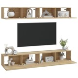 thumbnail of vidaXL TV-Wandschränke 4 Stk. Sonoma-Eiche 100x30x30 cm