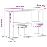 thumbnail of vidaXL Sideboard Altholz 80 x 30 x 53 cm Holzwerkstoff