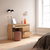 thumbnail of Frisiertisch, Schminktisch, Ablage, 127x35x75 cm, Mit Schublade, Schminktisch, Moderner Stil, Eiche _ 452_5