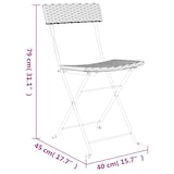 thumbnail of vidaXL Bistrostühle 6 Stk. Klappbar Braun Poly Rattan und Stahl