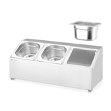 thumbnail of HENDI Gastronormbak houder, 3 compartimenten, 512x245x(H)215mm