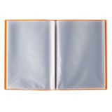 thumbnail of Pasta com 10 capas soldadas, tamanho folio, cor tangerina