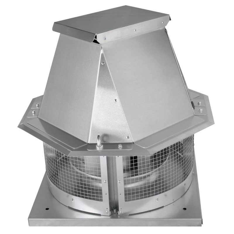 Motor extractor de tejado para humos de cocinas industriales