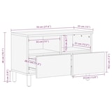thumbnail of vidaXL TV-Schrank Braun 70x33x46 cm Massivholz Mango