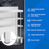 thumbnail of Royal Catering - Meuble bar comptoir - inox - 100 x 30 x 115 cm - Royal Catering
