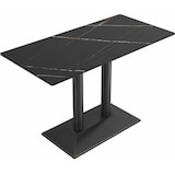 thumbnail of Esstisch, Keramik, schwarz, 120x60x75 cm, 1,2 cm Keramikplatte