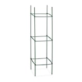 thumbnail of Relaxdays Rankhilfe, 4er Set, HxBxT: 120 x 32 x 32 cm, Blumen & Nutzpflanzen, Metall & Kunststoff, Pflanzenstütze, grün