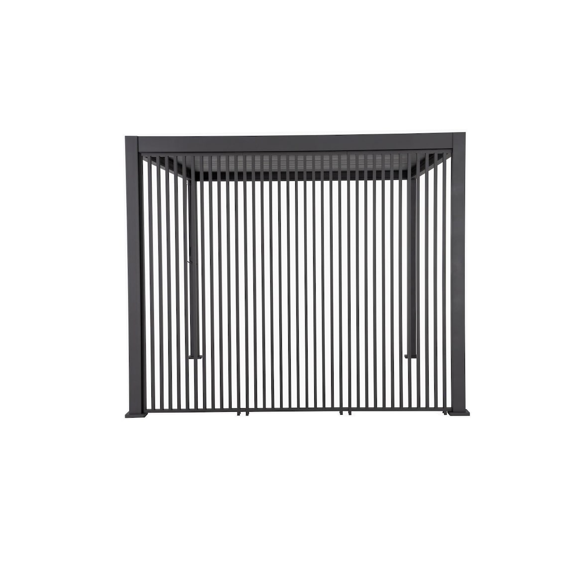 Zijwand louvre verticaal 93cm (voor Cadiz wand 300cm)   Antraciet