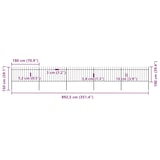 thumbnail of Valla de jardín con puntas de lanza acero negro 8,5x1 m