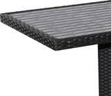 thumbnail of METRO Professional Mesa de exterior Barbados, aluminio y poliratán, 60 x 80 x 75 cm, resistente a la intemperie, cuadrada, negro