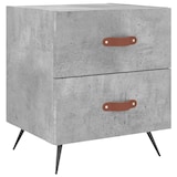 thumbnail of Tables de chevet 2pcs gris béton 40x35x47,5cm bois d’ingénierie – Modèle Ordre