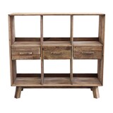 thumbnail of Bob Gardens Libreria con 6 ripiani in Pino riciclato cm 120x40x110 - PINE Marrone