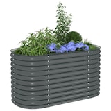 thumbnail of vidaXL Garten-Hochbeet 160x80x81 cm Verzinkter Stahl Grau